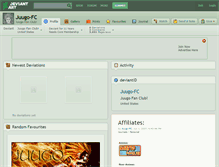 Tablet Screenshot of juugo-fc.deviantart.com