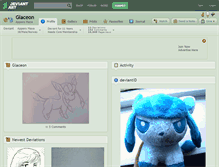 Tablet Screenshot of glaceon.deviantart.com