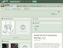 Tablet Screenshot of lioni66.deviantart.com