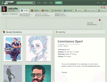 Tablet Screenshot of laisleite.deviantart.com