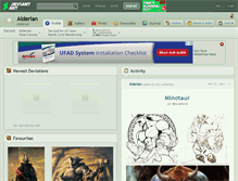 Tablet Screenshot of alderian.deviantart.com