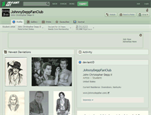 Tablet Screenshot of johnnydeppfanclub.deviantart.com