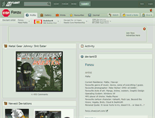 Tablet Screenshot of fonzu.deviantart.com