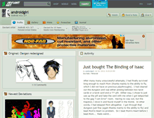 Tablet Screenshot of androidgirl.deviantart.com