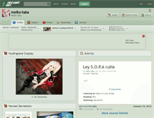 Tablet Screenshot of meiko-taka.deviantart.com