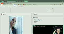 Desktop Screenshot of poisonedpapercut.deviantart.com
