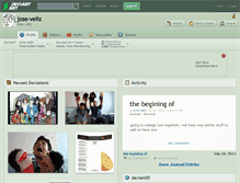 Tablet Screenshot of jose-veliz.deviantart.com