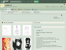 Tablet Screenshot of l-chan-14.deviantart.com