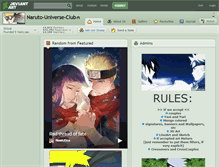 Tablet Screenshot of naruto-universe-club.deviantart.com