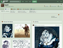 Tablet Screenshot of koorii.deviantart.com