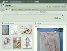 Tablet Screenshot of penerari.deviantart.com