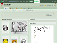 Tablet Screenshot of mortalpoet.deviantart.com