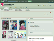 Tablet Screenshot of danger-gang-club.deviantart.com