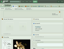 Tablet Screenshot of hazakaya.deviantart.com