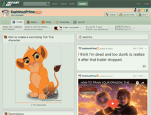 Tablet Screenshot of kashimusprime.deviantart.com