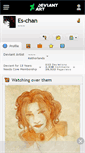 Mobile Screenshot of es-chan.deviantart.com