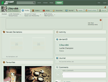 Tablet Screenshot of lilou-ob6.deviantart.com