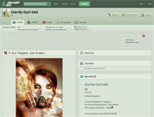 Tablet Screenshot of gravity-gurl-666.deviantart.com