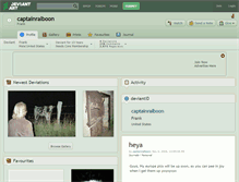 Tablet Screenshot of captainralboon.deviantart.com