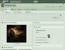 Tablet Screenshot of falling-like-ashes.deviantart.com