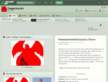 Tablet Screenshot of dragonvore84.deviantart.com