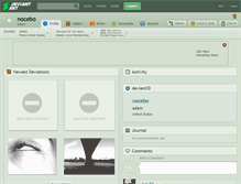 Tablet Screenshot of nocebo.deviantart.com