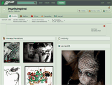 Tablet Screenshot of insanityinspired.deviantart.com