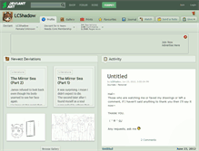 Tablet Screenshot of lcshadow.deviantart.com