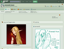 Tablet Screenshot of emerald-moon.deviantart.com