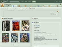 Tablet Screenshot of lauratyler.deviantart.com