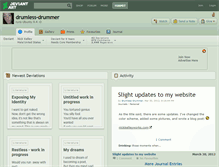 Tablet Screenshot of drumless-drummer.deviantart.com