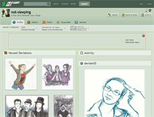 Tablet Screenshot of not-sleeping.deviantart.com