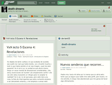 Tablet Screenshot of death-dreams.deviantart.com