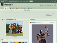 Tablet Screenshot of hangemhigh13.deviantart.com