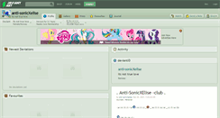 Desktop Screenshot of anti-sonicxelise.deviantart.com