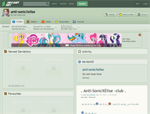 Tablet Screenshot of anti-sonicxelise.deviantart.com