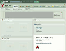 Tablet Screenshot of letteryplz.deviantart.com