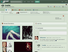 Tablet Screenshot of imadlak.deviantart.com
