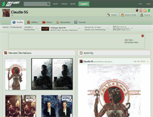 Tablet Screenshot of claudia-sg.deviantart.com