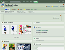 Tablet Screenshot of clawdeena9youtube.deviantart.com