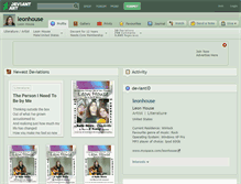 Tablet Screenshot of leonhouse.deviantart.com