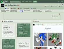 Tablet Screenshot of learningevermore.deviantart.com