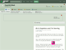 Tablet Screenshot of hyacinth-black.deviantart.com