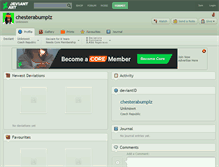 Tablet Screenshot of chesterabumplz.deviantart.com