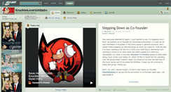 Desktop Screenshot of knucklesloversunited.deviantart.com