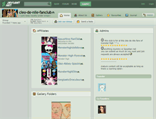 Tablet Screenshot of cleo-de-nile-fanclub.deviantart.com