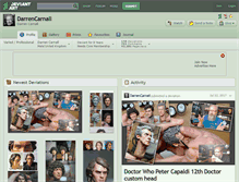 Tablet Screenshot of darrencarnall.deviantart.com