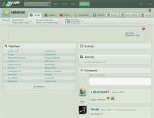 Tablet Screenshot of cableton.deviantart.com