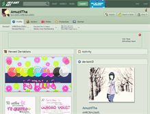 Tablet Screenshot of amuziitha.deviantart.com