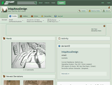 Tablet Screenshot of iniquitousdesign.deviantart.com